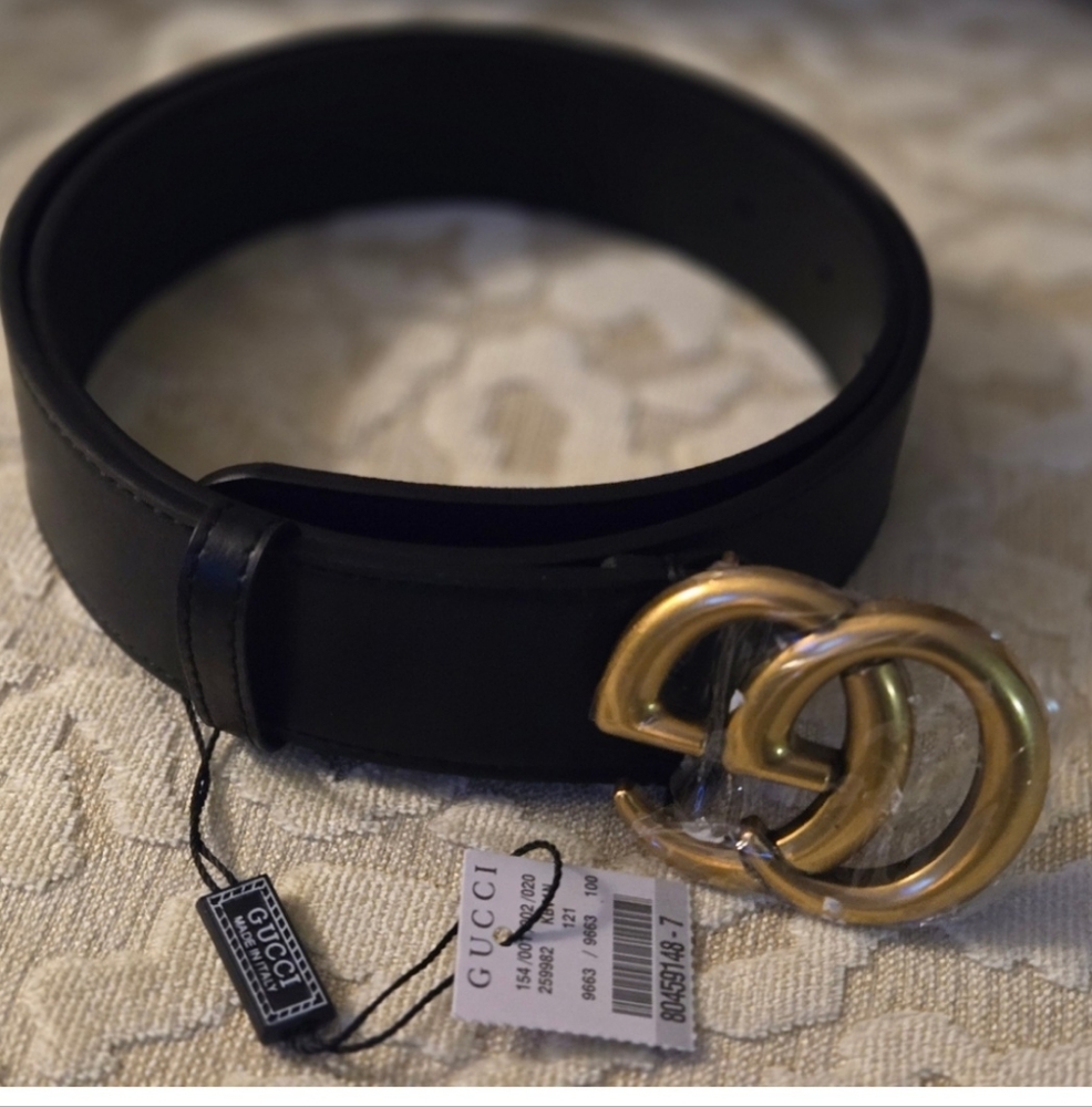 Gucci Black Belt size 32-34